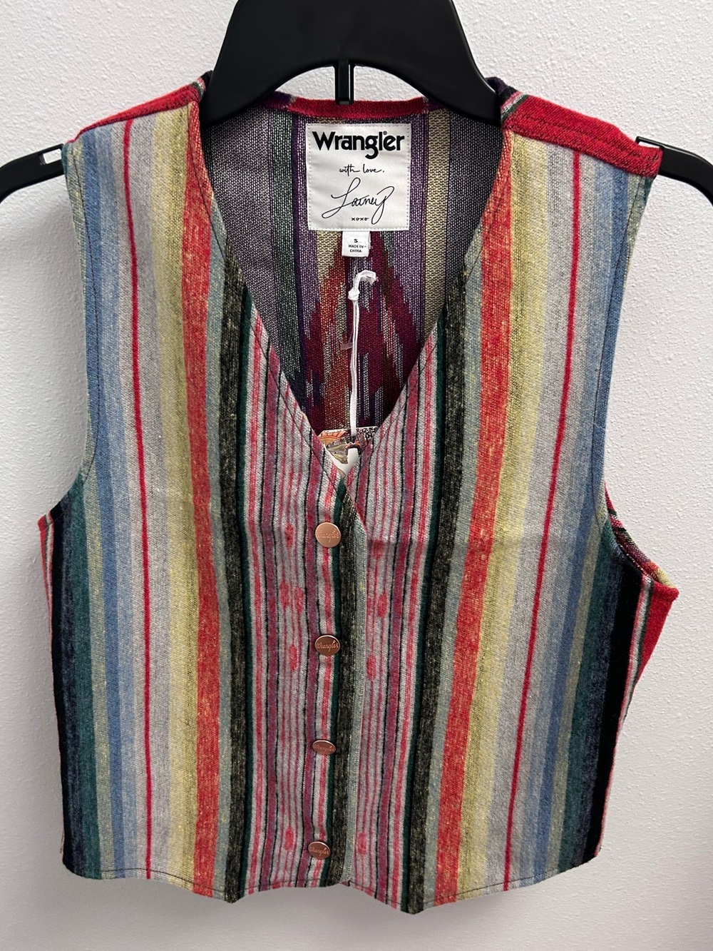 Wrangler x Lainey Wilson Women’s Southwestern Vest Size Small
